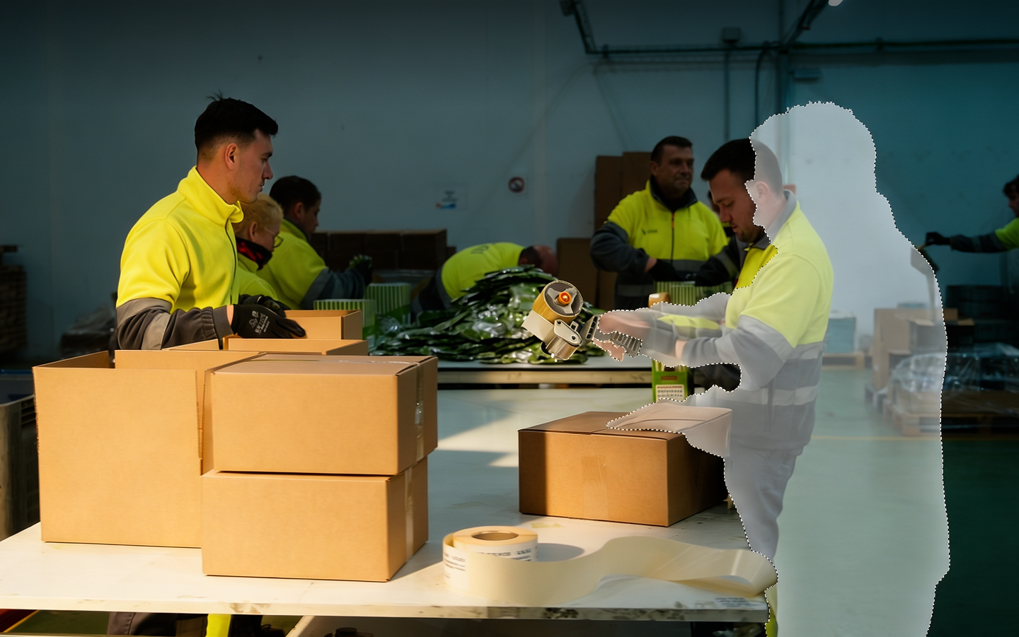 Equipo de UNEI trabajando