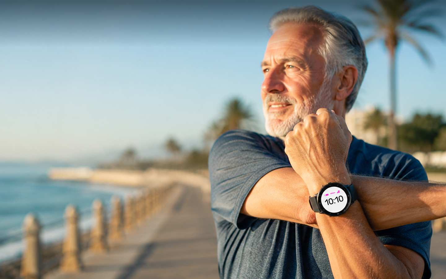 Persona mayor usando reloj MIMOV